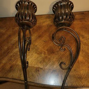 Wall candle holders